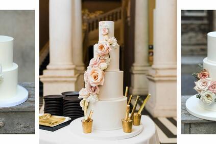Varázslatos esküvői emeletes torták 