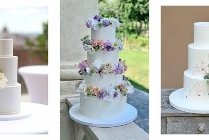 Esküvői torta díszítés élő virágokkal – Mikor, milyen virágokat válassz 